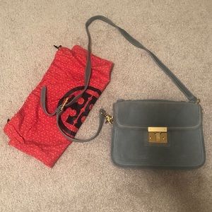Tory Burch baby blue crossbody bag